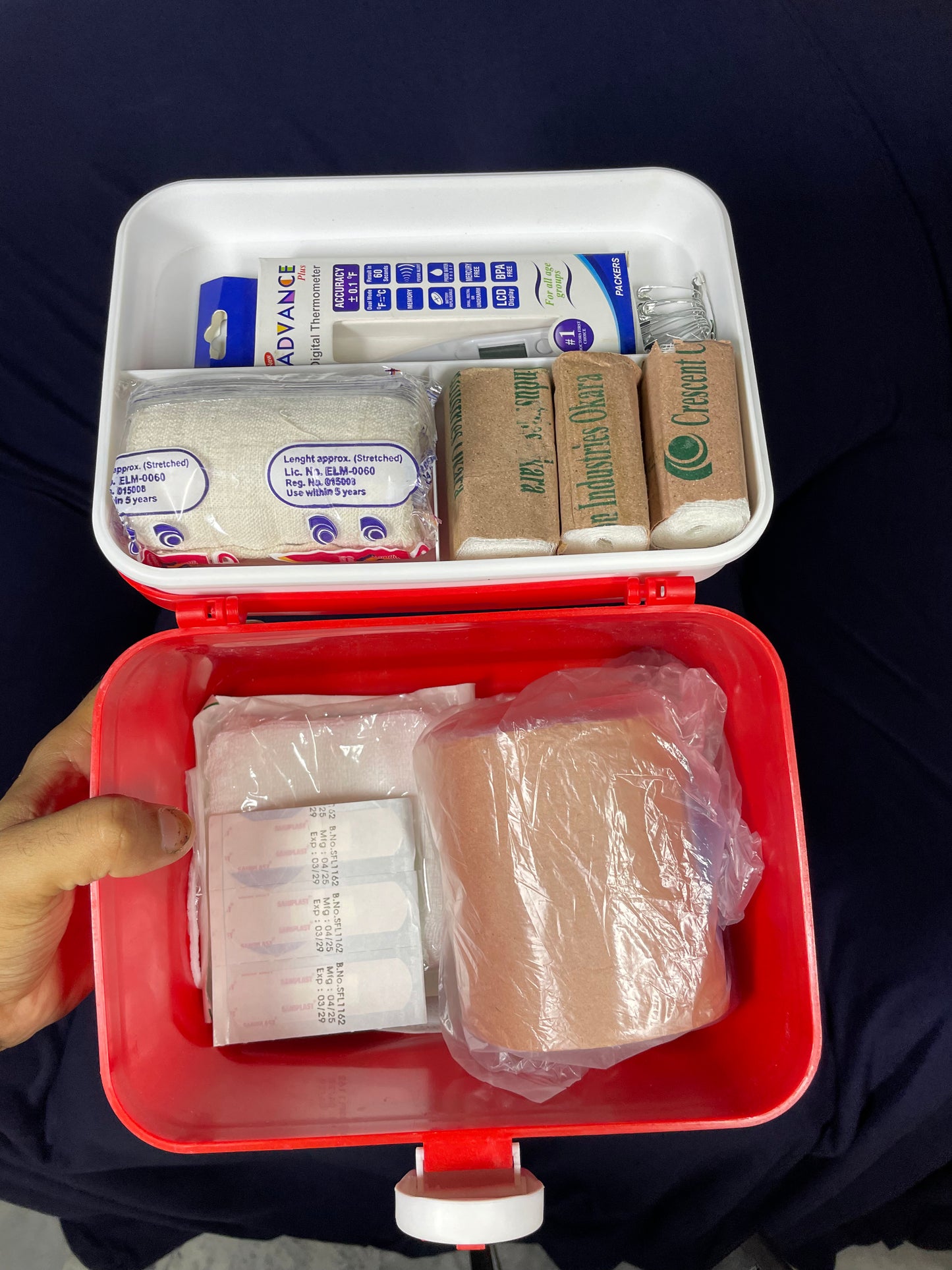 Compact First Aid Kit Box.